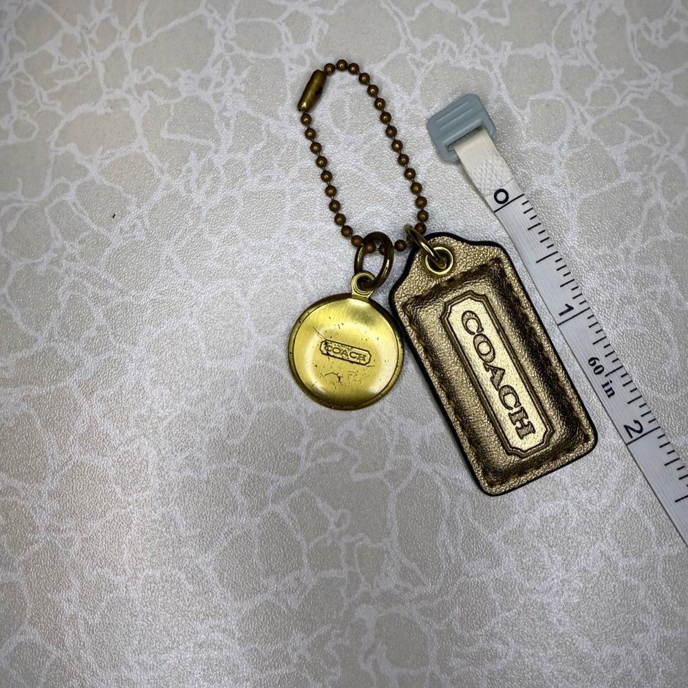 Coach Metallic Gold Hang Tag and Charm - Picture 3 of 3